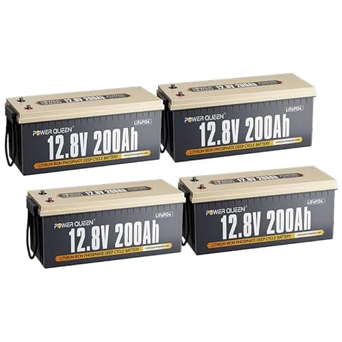 Power Queen 12V 200Ah LiFePO4 Battery 2560Wh, RV Lithium Battery up to 15000 Deep Cycles, Backup Power for Solar Off Grid, Home Energy Storage, Camper Van Trailer - Image 1