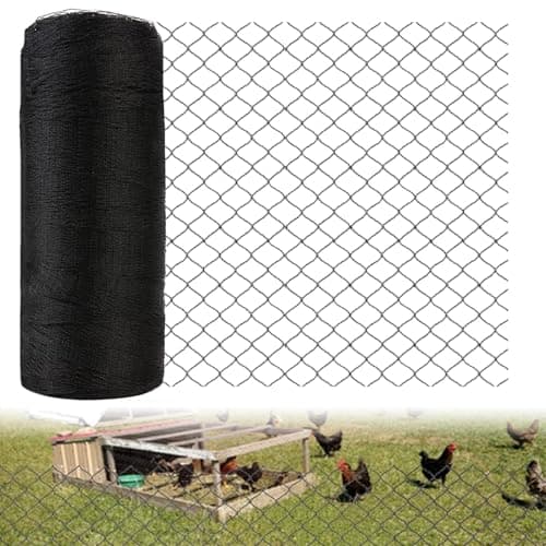 10x10ft Bird Netting for Chicken Coop 1/2 inch Mesh Heavy Duty Chicken Netting Animal Barrier, Poultry Netting Roof Cover for Chicken Run, Bird Net for Fruit Tree Against Birds Squirrels Rabbits - Image 1