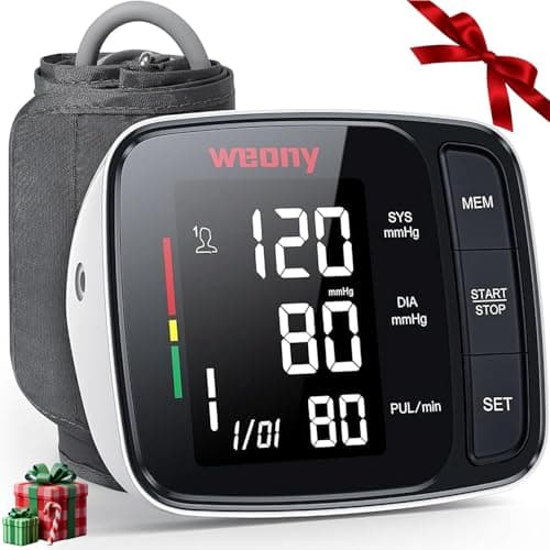 WEONY Blood Pressure Monitor,Upper Arm Blood Pressure Monitors for Home Use,FSA&HSA Eligible Digital Blood Pressure Machine,Adjustable 8.7"-17" Blood Pressure Cuff Backlight LCD 2 * 90 Memory - Image 1