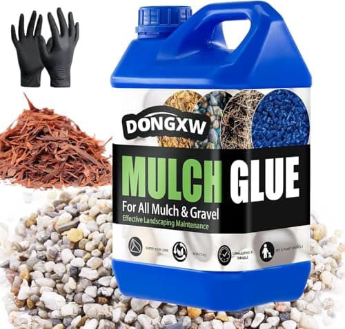 Mulch Glue for Landscaping 1.25 Gallon, Ultra Concentrated Rock Glue & Gravel Binder, Long-Lasting Non-Toxic Mulch Stabilizer, Fast-Dry Adhesive Mulch Lock for Pea Gravel, Paths, Patios & Garden Beds - Image 1