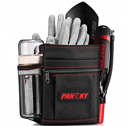 PANCKY Metal Detecting Finds Waist Pouch, Portable Multifunctional Bag, Finds Accessory Black - Image 1