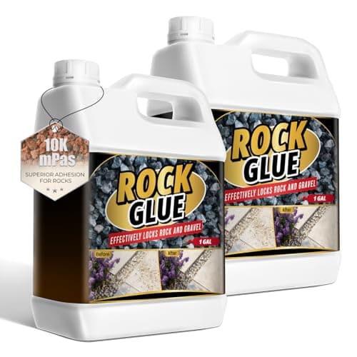 Rock Glue for Landscaping - 2 Gallon Strong Adhesion Mulch Glue, Ground Coverage & Pet Safe Gravel Stone Adhesive, Fast-Drying & Weather-Resistant Mulch Glue for Walkways, Yards, Patios, Wood - Image 1