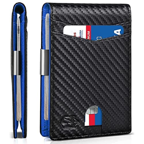 Zitahli Money Clip Wallets for Men,Slim Bifold Wallet 10-12 Cards, Mens Leather Wallet with ID Window,RFID Blocking Thin Minimalist Credit Card Holder,Gifts for Him - Image 1