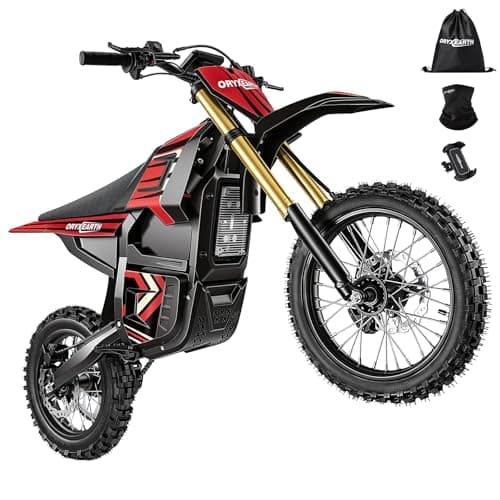Oryxearth Electric Dirt Bike, 3000W Peak Motor 31mph Electric Motorcycle for Teens Adults, 48V 20Ah Removable Battery, Dual Hydraulic Brakes, Front & Rear Suspension Off-Road Ebike with 3-Speed Modes - Image 1
