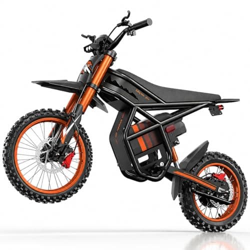 Riding'times GT54 Electric Motorcycle for Teens Adults 37MPH, 27AH Electric Dirt Bike with 14"/12" Fat Tire Ebike, 2000W Dual Hydraulic Brakes Mountain Off-Road Ebike for Ages 13+ - Image 1