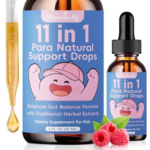 Theronika Aly Parasite Cleanse for Humans & Kids – Advanced Herbal Blend with Black Walnut, Wormwood, Clove, Digestive & Gut Balance Support, Alcohol-Free Liquid Drops, 30 Servings - Image 1