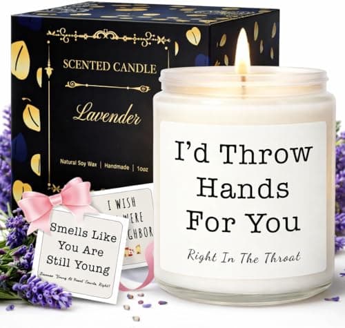 Gifts for Women, Birthday Gifts for Women, Unique Friendship Gift for Womens, Best Friend, Her, Sister, Bestie, Girlfriend, Mom, Funny Scented Candle with Replaceable Stickers - Image 1