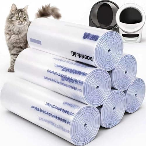 150 Pack Heavy Duty Self-Cleaning Litter Box Liners, Compatible with Litter-Robot 3/4, Extra Thick Waste Drawer Liners, 9-11 Gallons of Capacity, Easy to Empty - Image 1