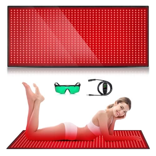 Red Light Therapy Mat for Body, 71"x 31" Red Light Therapy Blanket Red Near Infrared 660nm 850nm Full Body Pad, 1280 LEDs Infrared Light Therapy for Body for Pain Relief, Improved Sleep - Image 1