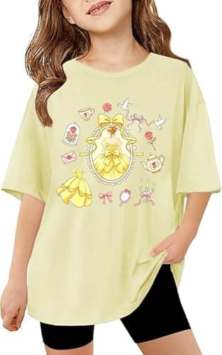 Magic Kingdom Shirts for Girls Oversized Magical Castle Princess T-Shirts Kids Family Vacation Trip Tee - Image 1