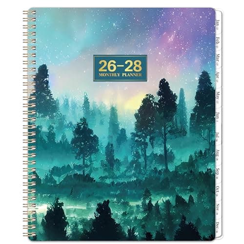 2026-2028 Monthly Planner/Calendar - 2 Year Monthly Planner 2026-2028, Jul 2026 - Jun 2028, 9" × 11", 2 Year Calendar with Tabs, Twin-Wire Binding, Back Pocket, Holiday & Note Pages