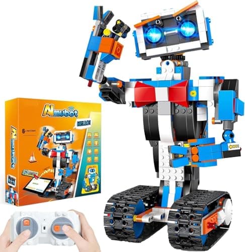 okk Robot Building Toys for Boys, STEM Projects for Kids Ages 6-12, Remote & APP Controlled Engineering Learning Educational Coding DIY Building Kit Rechargeable Robot Toy Gifts for Girls - Image 1