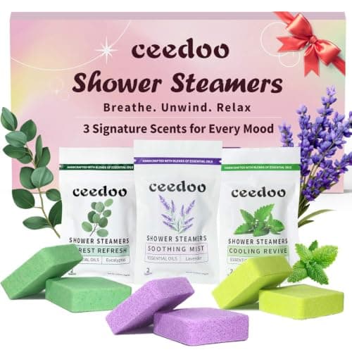 Shower Steamers Aromatherapy 6 Pack - Mother's Day for Teens & Adults, Birthday Gifts for Women - Natural Essential Oil Shower Bombs for Stress Relief & Relaxation, Home Spa Self-Care - Image 1