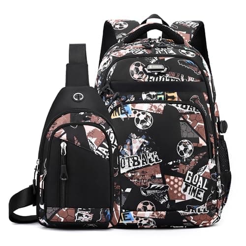 OKKID Middle School Backpack for Boys Gifts Student Bookbag High School Bags Teenage Boy Waterprpof Large Travel Backpack - Image 1
