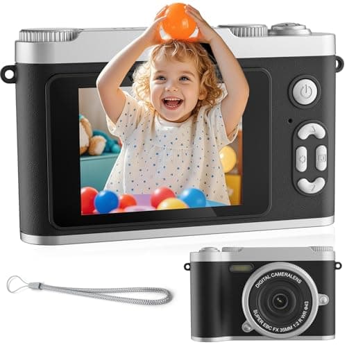 CITALEO Kids Camera, 48MP Digital Camera for Kids, Toy Camera 8X Zoom, Game