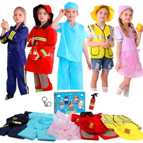 Qezny Toddler Dress Up Clothes, Kids Dress Up Clothes for Boys Girls 3-6 - Image 1