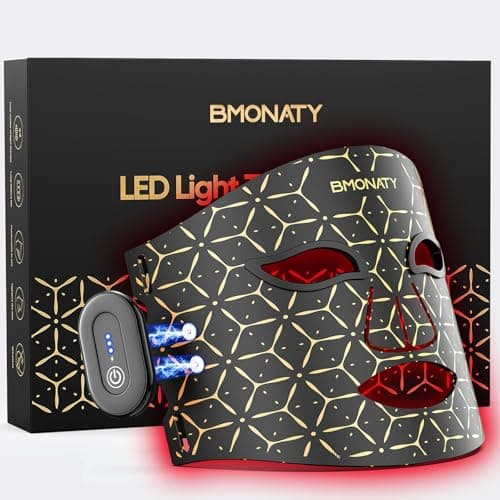 Red Light Therapy Mask for Face, 4 Modes Wireless Remote LED Face Mask Light Therapy, 850nm Near-Infrared & Red Light, 272 LEDs, Anti-Aging Skin Rejuvenation Device for Home or Travel Gift for Women - Image 1