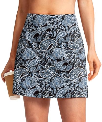 Viodia 16" Skorts for Woman with Pockets Athletic Tennis Pickleball Golf Skort Summer Casual Skirts with Shorts - Image 1