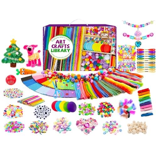 Itopstar Arts and Crafts Kit for Kids, Science Kits for Kids Age 5-7, Craft Kits and Art Supplies, Gifts for 5 7 9 Year Old Girls, Crafts for Kids Ages 4-8 8-12 - Image 1