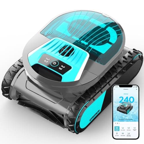 Pleco Pro Cordless Robotic Pool Cleaner, Smart Navigation, 210–240 Min Runtime, Wall Climbing & Waterline Cleaning, Up to 2691 Sq.Ft, Dual-Layer Filtration for Inground Pools(Graphite Gray) - Image 1