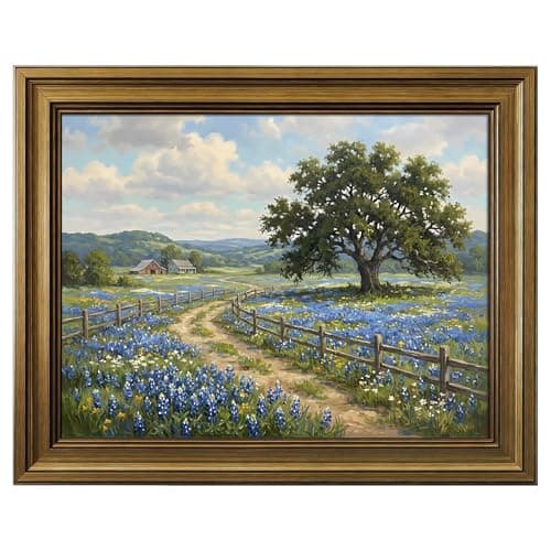 HISPACE Vintage Canvas Wall Art,8x10 Inch Vintage Country Landscape Print for Living Room Bedroom Bathroom Decor,Vintage Wall Art Unique Gift for Friends Family - Image 1