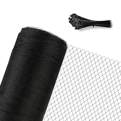 Junflying Bird Netting, 10x10 FT – 1/2" Mesh, Woven Garden Netting Against Birds, Deer, Rabbits, Small Animals, Mesh Net Roof Cover for Bed, Vegetables, Fruit Tree, Blueberry Bush & Strawberry Plant - Image 1