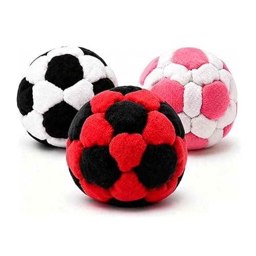 Syutinn 2026 Updated Footbag, Professional Well-Filled Kick Ball, Durable Hand-Made Soft Dirt Foot Bag for Beginners,Foot Sports,Outdoor Play,Party Games and Coordination Training (3 PCS) - Image 1