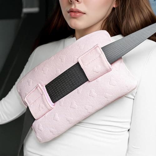 BEYOUDO Seat Belt Pillow Post Surgery, Chemo Port Pillow for Seatbelt Chest Protector Chemo Patients Pacemaker Heart Surgery Recovery Support Cushion Gifts Women with Insert Ice Pockets - Image 1