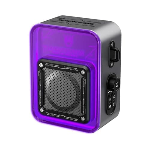Transformers Portable IPX5 Waterproof Bluetooth Speakers, 6 RGB Light Modes Small Computer Speakers - Desktop & Outdoor with 5W Sound, Bluetooth 5.4, TWS Pairing, Valentines Birthday Gifts - Grey - Image 1