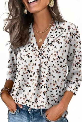 WIHOLL Spring Tops for Women 2026 Business Casaul Summer Outfits Ladies Blouses Cute Blusas Casuales De Mujer Bonitas S - Image 1