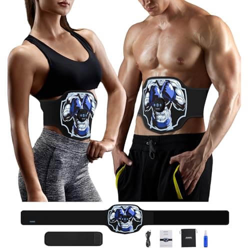 3 in 1 Wireless Tens Unit EMS Muscle Stimulator for Pain Relief Therapy,Electronic Ab Stimulator Muscle Toner, ABS Belt Home Gym Workout Machine for Abdomen - Image 1