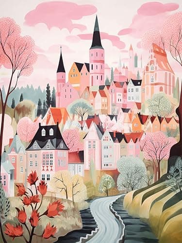 ijbnhd House Diamond Art Kits for Adults, 12x16inch