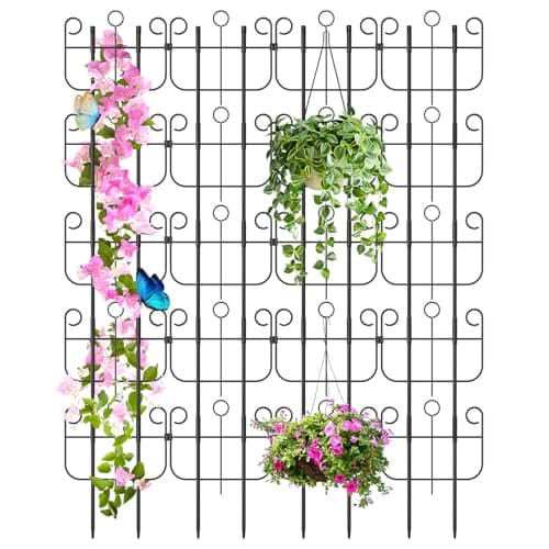 Trellis for Climbing Plants Indoor, Expandable Heavy-Duty Metal Trellis for Potted Plants Outdoor, Flowers Vine Ivy, Sturdy Houseplant Pothos Plant Climber Support, 20 Pack - Image 1