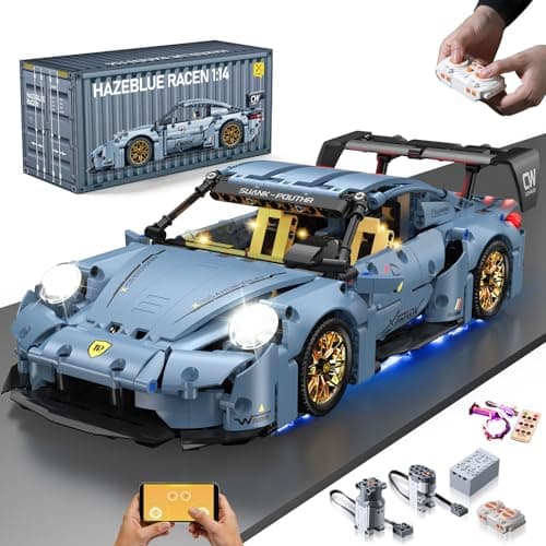 Sports Car Building Set for Adults, 1:14 MOC Technical Car Building Blocks Kit 973 Pcs, Racing Model Car Toy, Display Model for Home Office Decor, Easter Birthday Gift for Boys Teens 14+ - Image 1