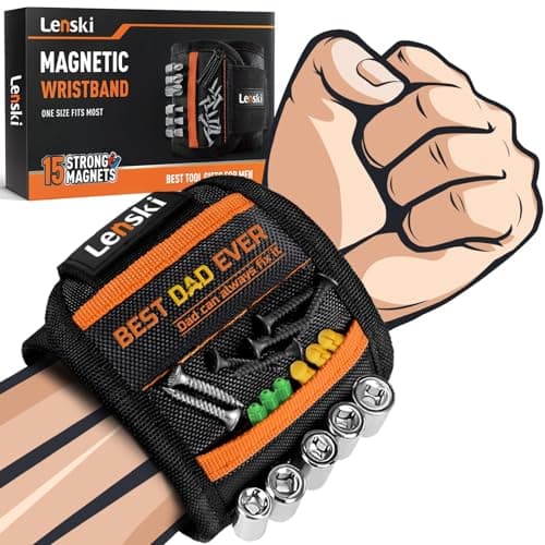 Lenski Fathers Day Gift from Daughter Wife Son Kids, Magnetic Wristband Fathers Day Gift for Dad Men Grandpa Husband, Dad Gifts for Fathers Day, Mens Gifts for Men Who Wants Nothing - Image 1