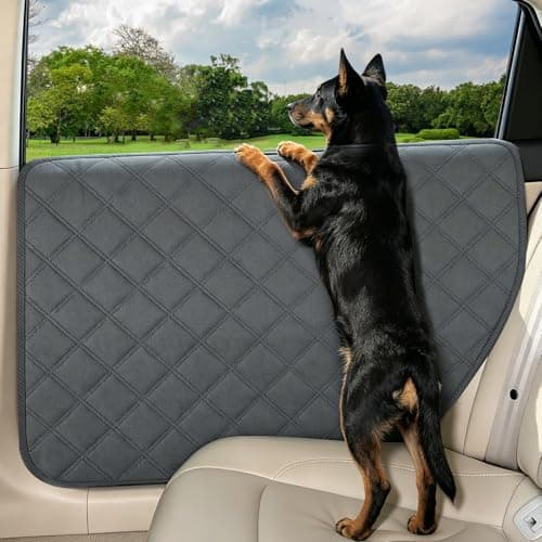 Instraella Dog Car Door Protector, 2 Pack Waterproof Car Door Covers for Dogs, Scratch-Resistant 600D Oxford Fabric, Full Coverage Door Protection for Cars & Compact SUVs - Image 1