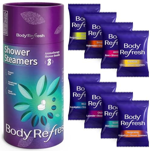Shower Steamers Aromatherapy 8 Pack - Birthday Gifts for Women Mom Men, Mothers Day Gifts for Mom Wife Grandma from Daughter Son, Shower Bombs for Self Care Home Spa Relaxation Stress Relief - Image 1