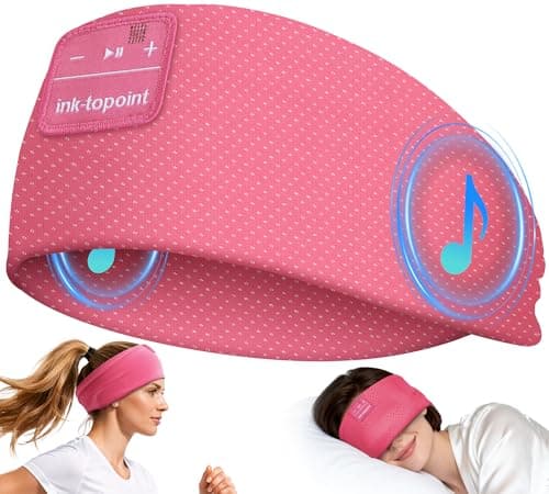 ink-topoint Sleep Headphones Bluetooth 5.4 Headphone, Sports Earphones with HD Stereo Speakers Breathable Sports Headphones for Running, Yoga, Travel, Sleeping, Ideal Gifts for Men Women - Image 1