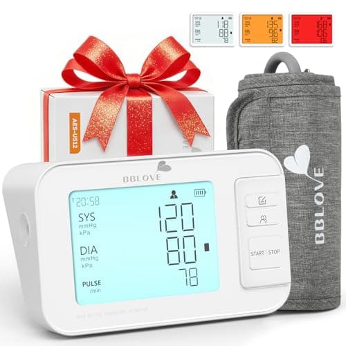 Blood Pressure Monitors for Home Use, Clinically Accurate Blood Pressure Machine, XL Blood Pressure Cuff, Irregular Detection, Large LCD 3-Color Display, Dual User, Voice Broadcast, Rechargeable - Image 1