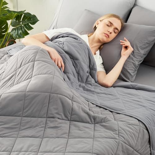 Cozy Bliss Cooling Blanket for Hot Sleepers Twin Size, Q-Max 0.45 Cooling Comfort Throw, Cold Blankets for Night Sweats Sleeping, Ultra-Cool Lightweight Breathable Summer Blanket for Bed, Grey - Image 1