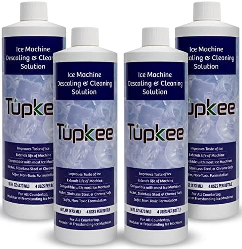 Tupkee Ice Machine Cleaner Nickel Safe - 16oz, Compatible for Affresh, Whirlpool 4396808, Manitowoc, Kitchenaid, Scotsman Ice Maker Cleaner Descaler - Pack of 4 - Image 1