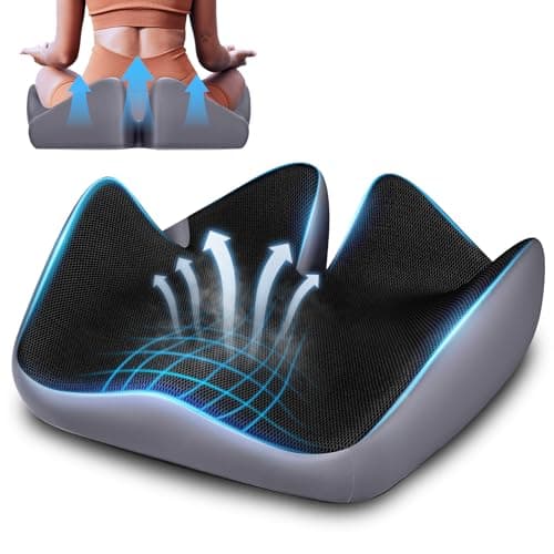 Seat Cushion for Relief Sciatica - Memory Foam Cushion for Office Chair, Hip & Coccyx Pain Relief for Long Sitting,2025 Upgraded Large Seat Pillow for Soft Support,for Game Chair/Wheelchair - Image 1