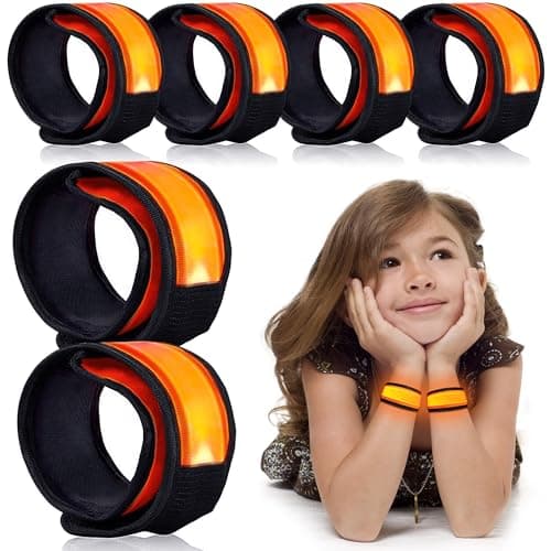 esonstyle 6 PCS LED Bracelets, LED Light Up Bracelets, Pink LED Wristbands, Led Slap Bracelets for Walking, Running, Jogging, Concerts, Sports, Camping, Sporting Events, Party, Rave Accessories