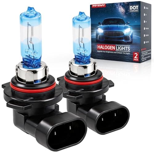 9012 Halogen Headlight Bulb, Vacuum Precision Optical Blue Film Technology, 12V 55W, 4000K Warm White, Road Legal, Direct OEM Replacement, Up to 300% Brighter, High/Low Beam, Plug and Play, 2 Pack