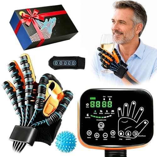 YIOCHOS 9th Gen Hand Rehabilitation Robot Gloves, Stroke Recovery Hand Therapy Equipment, 4 Modes Mirror Training, Finger Exerciser for Arthritis & Hemiplegia(Left Hand, XL) - Image 1