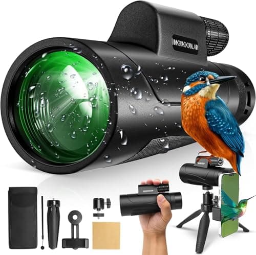 Asacam® 80x100 Monocular Telescope High Powered for Smartphone HD Monoculars for Adults with Adapter/Tripod for Bird Watching Camping Hiking Traveling Outdoor Wildlife-2026 Update - Image 1