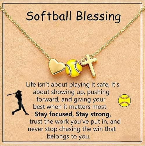 ZOLZO Volleyball Basketball Softball Soccer Baseball Tennis Necklace Sports Jewelry Accessories Gift for Players, Women, Birthday, Christmas - Image 1