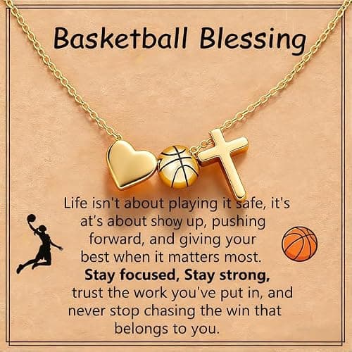 ZOLZO Volleyball Basketball Softball Soccer Baseball Tennis Necklace Sports Jewelry Accessories Gift for Players, Women, Birthday, Christmas - Image 1