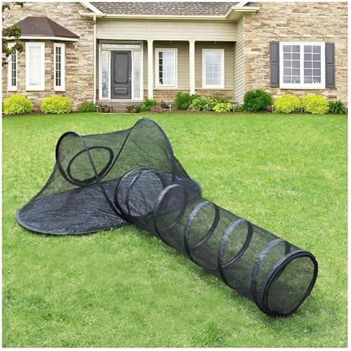 Rest-Eazzzy Cat Tent Outdoor, Pet Enclosure Tent Suitable for Cats and Small Animals, Indoor Playpen Portable Exercise Tent with Carry Bag(Pet Tent& Tunnel) S - Image 1