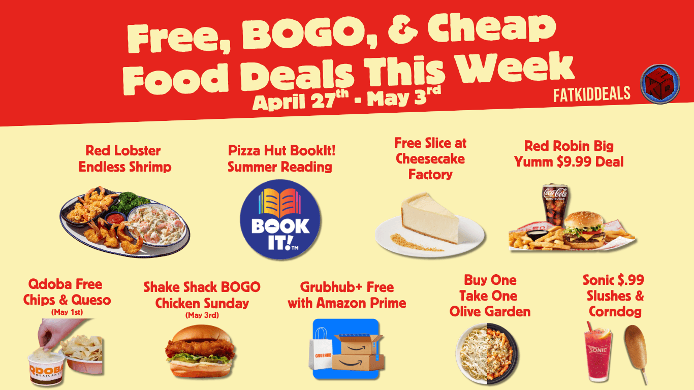10 Food Deals To know (4/27-5/3)